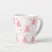 Sweet Pink Christmas Tree Latte Mug カフェラテマグ (右アングル)