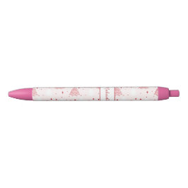 Sweet Pink Christmas Tree Pen 黒ボールペン