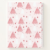 Sweet Pink Christmas Tree Spiral Notebook ノートブック (裏面)