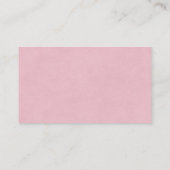 Sweet Pink Coquette Diaper Raffle Baby Shower エンクロージャーカード (裏面)