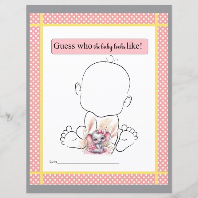 Sweet Pink Elephant – 誰がベビーをゲームのように見せる (正面)