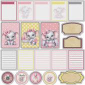 Sweet Pink Elephant - Peanut Smiles 2  シール (正面)