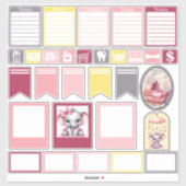 Sweet Pink Elephant - Peanut Smiles 4  シール (シート)