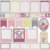 Sweet Pink Elephant - Peanut Smiles 4  シール (正面)