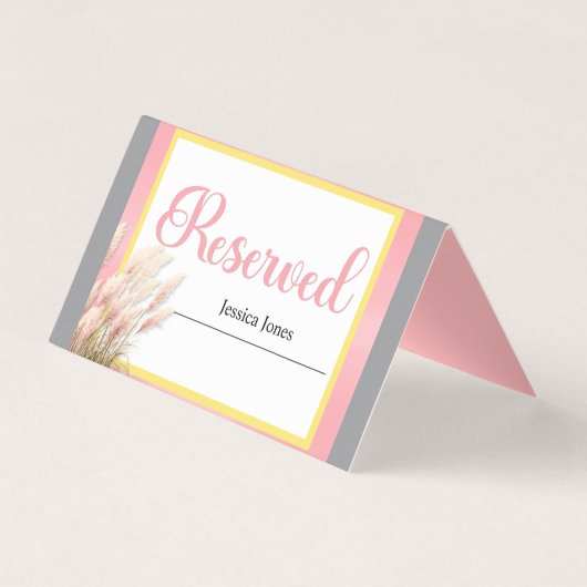 Sweet Pink Elephant - Peanut Smiles  Reserved Card (裏面)