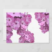 Sweet Pink Floral Baby Shower Invitation 招待状 (裏面)