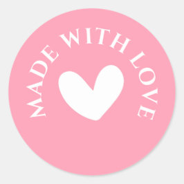 Sweet Pink "Made With Love" ラウンドシール
