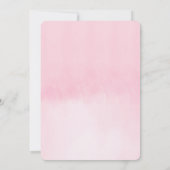 Sweet Pink Owls Baby Girl Photo Birth Announcement 案内状 (裏面)