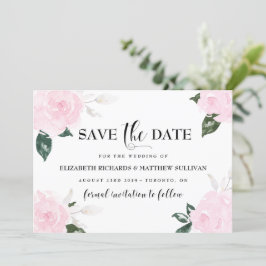 Sweet Pink WaterカラーバラSave the Date Photo セーブザデート
