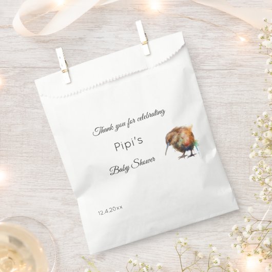 Sweet Pipi Kiwi, custom フェイバーバッグ (クリップ留めされた状態)