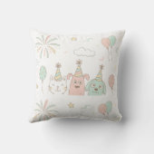 Sweet & Playful Pastel Pattern オリジナルデザイン クッション (裏面)