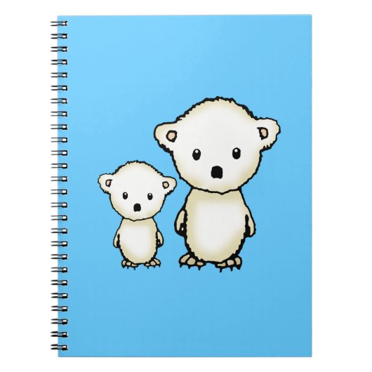 Sweet Polar Bearsノートブック ノートブック (正面)