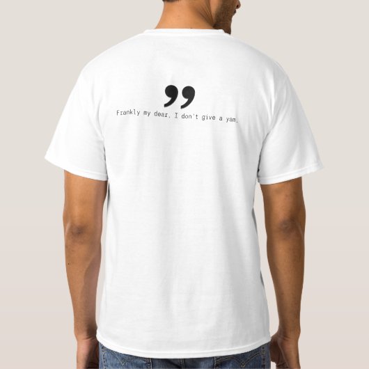 Sweet? Potato. Tシャツ (裏面)