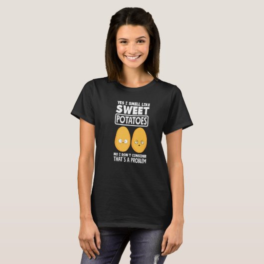 Sweet Potato  Vegan Potato Tシャツ (正面フル)