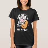 Sweet Potato Vegetable Cat Owner Tシャツ (正面)