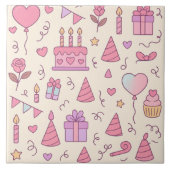 Sweet Princess Party Celebration Pattern タイル (正面)