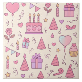 Sweet Princess Party Celebration Pattern タイル