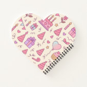 Sweet Princess Party Celebration Pattern ノートブック (裏面)