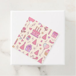 Sweet Princess Party Celebration Pattern フェイバータグ
