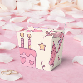 Sweet Princess Party Celebration Pattern フェイバーボックス