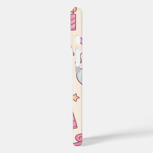 Sweet Princess Party Celebration Pattern Case-Mate iPhoneケース (裏面 / 左)