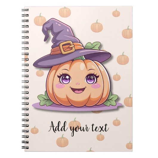 Sweet Pumpkin Magic – オリジナルハロウィンノート ノートブック (正面)
