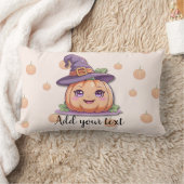 Sweet Pumpkin Magic – Halloween Lumbar Pillow ランバークッション (ブランケット)