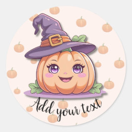 Sweet Pumpkin Magic – Halloween Stickers ラウンドシール