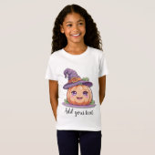 Sweet Pumpkin Magic – Halloween T-Shirt for Girls Tシャツ (正面フル)