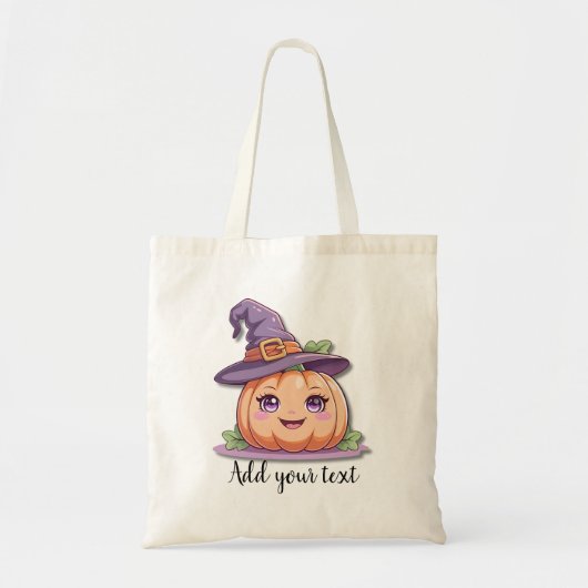 Sweet Pumpkin Magic– Halloween Trick-or-Treat Tote トートバッグ (正面)