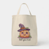 Sweet Pumpkin Magic – Large Halloween Tote Bag トートバッグ (裏面)