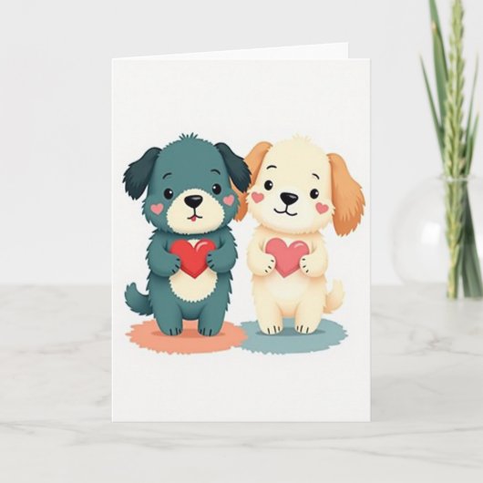 Sweet Puppy Love Card カード (正面)