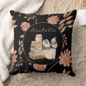 Sweet Raccoonカスタマイズ文字、カラー20"X20" クッション (ブランケット)