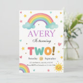 Sweet Rainbow 2nd Birthday 招待状 (スタンド正面)