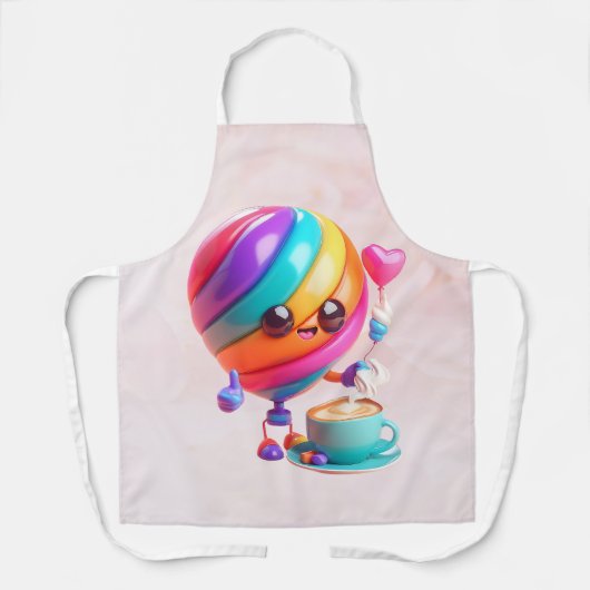 Sweet Rainbow Barista Apron エプロン (正面)