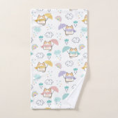 Sweet Rainy Day Pattern Bath Towel Set バスタオルセット (ハンドタオル)