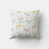 Sweet Rainy Day Pattern Throw Pillow クッション (裏面)