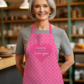 Sweet Red Hearts Apron for Him Personalized I Love エプロン
