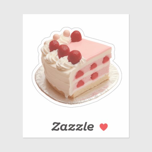 Sweet Retro Delight Strawberry Layer Cake シール (シート)