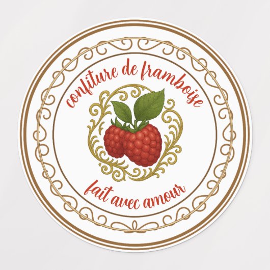 Sweet Rhubarb & Strawberry – Natural Artisan Label ラベル (デザイン2)