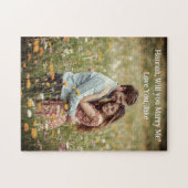 Sweet Romantic Proposal | オリジナル写真入り ジグソーパズル (横)