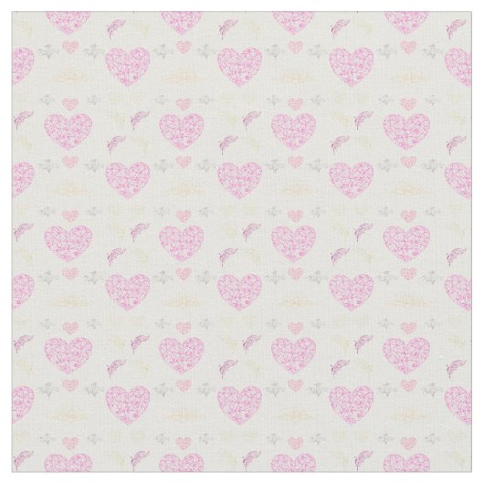 Sweet romantic valentine heart  ファブリック (クローズアップ)