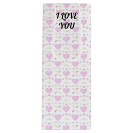 Sweet romantic valentine heart ワインギフトバッグ