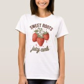 "Sweet Roots" Strawberry Hair Appreciation Tee Tシャツ (正面)