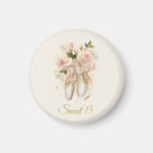 Sweet Rosé Ballet Soirée オリジナルデザイン マグネット (正面)