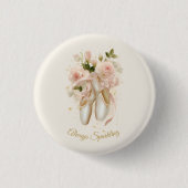 Sweet Rosé Ballet Soirée, custom 缶バッジ (正面)