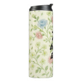 Sweet Roses & Clover Seamless Pattern - Gentle Flo タンブラー (回転左)