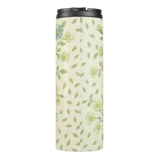 Sweet Roses & Clover Seamless Pattern - Gentle Flo タンブラー (裏面)