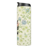 Sweet Roses & Clover Seamless Pattern - Gentle Flo タンブラー (回転右)