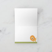 Sweet Safariノートカード サンキューカード (内部)